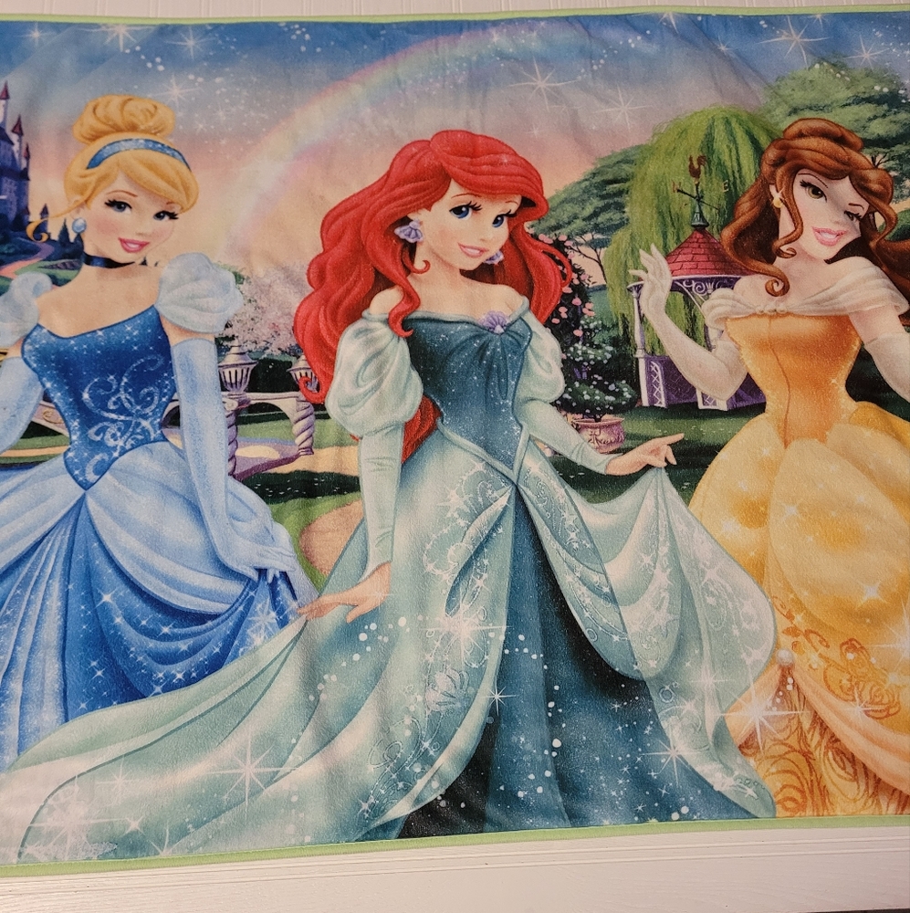 Disney Princess Cinderella Ariel Belle Super Soft Floor Mat Crawling Baby Fold